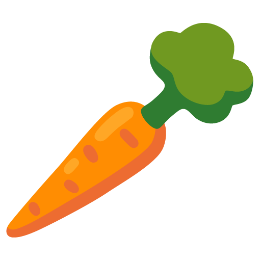 Carrot as drawn by Google in 17.0