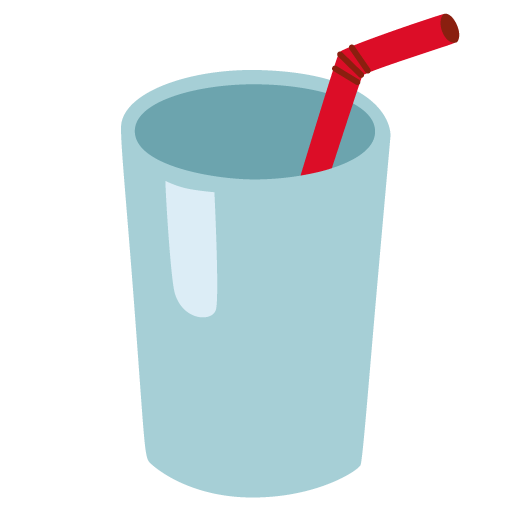 cup with straw as rendered by Google