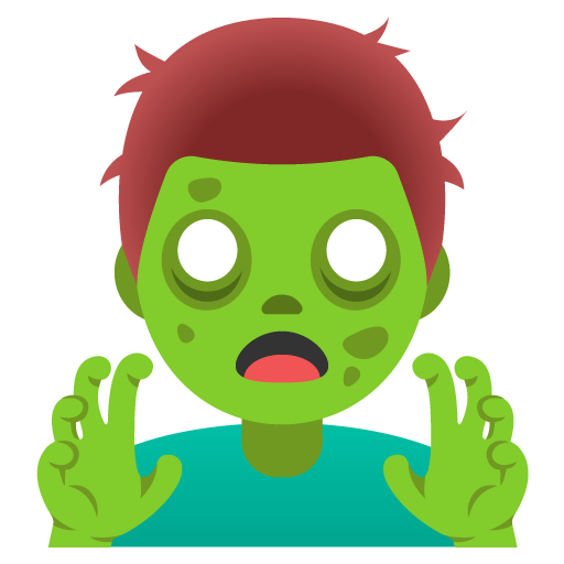 man zombie as rendered by Google