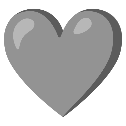 cuore grigio as rendered by Google