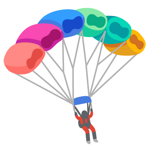 parachute as rendered by Google