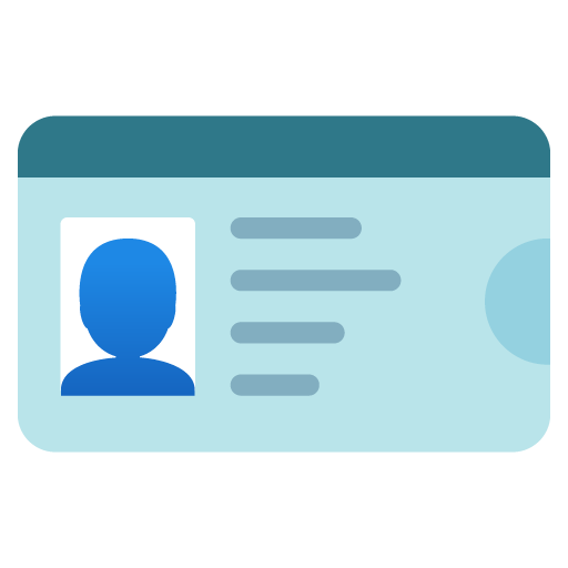 identification card as rendered by Google