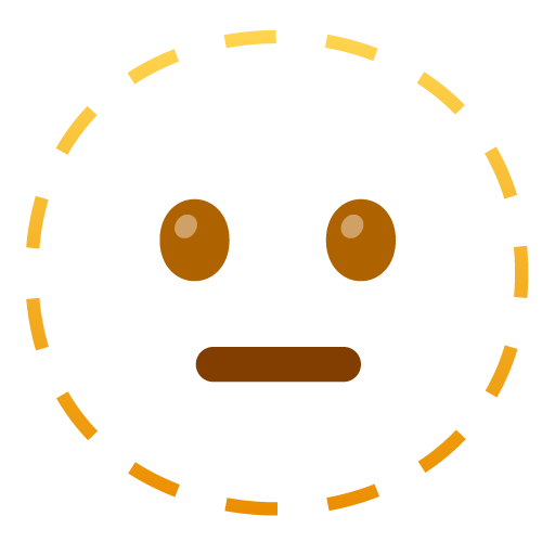 Dotted Line Face as drawn by Google in 17.0