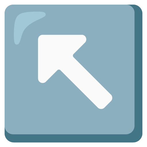 Up-Left Arrow as drawn by Google in 17.0