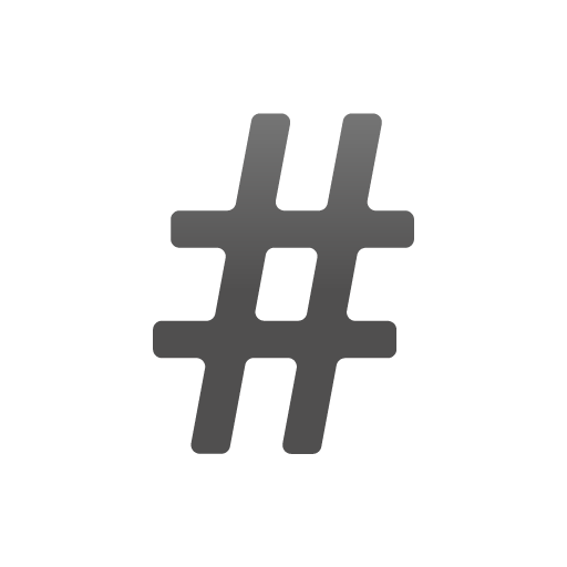 hash sign as rendered by Google