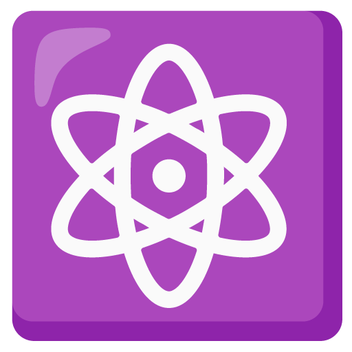 atom symbol as rendered by Google