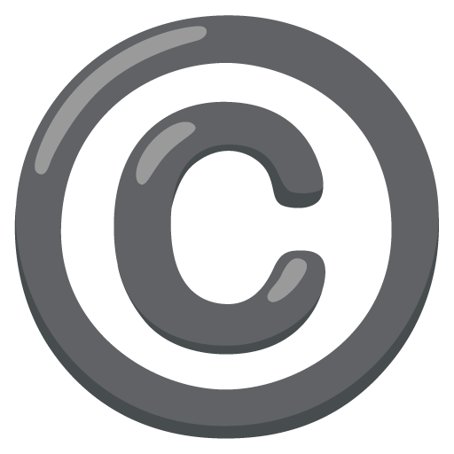 copyright as rendered by Google