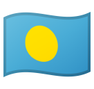 Flag: Palau as drawn by Google in Android 10.0 March 2020 Feature Drop
