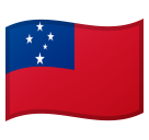 Flag: Samoa as drawn by Google in Android 10.0 March 2020 Feature Drop