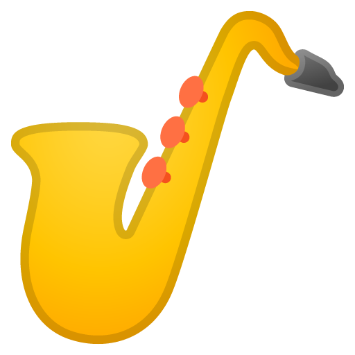 Saxophone as drawn by Google in Android 10.0 March 2020 Feature Drop