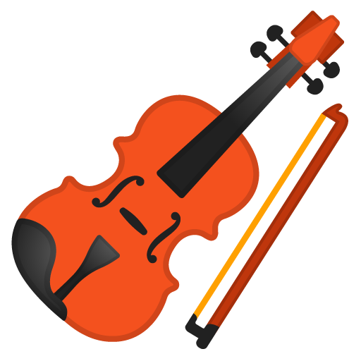 Violin as drawn by Google in Android 10.0 March 2020 Feature Drop