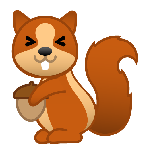 Chipmunk as drawn by Google in Android 10.0 March 2020 Feature Drop