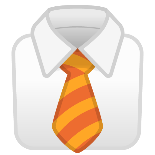 Necktie as drawn by Google in Android 10.0 March 2020 Feature Drop