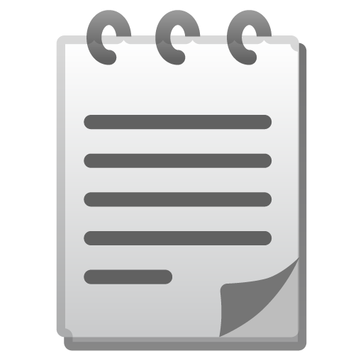 Spiral Notepad as drawn by Google in Android 10.0 March 2020 Feature Drop