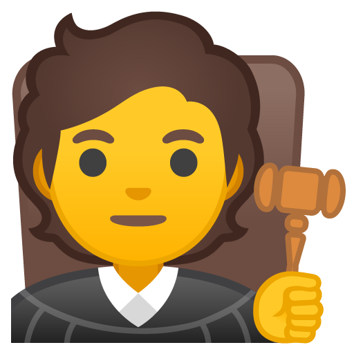 Judge as drawn by Google in Android 10.0 March 2020 Feature Drop