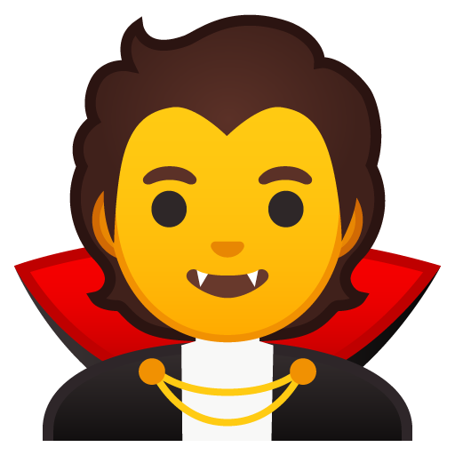 Vampiro as drawn by Google in Android 10.0 March 2020 Feature Drop