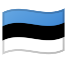 Flag: Estonia as drawn by Google in Android 10.0