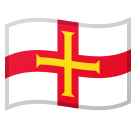 Flag: Guernsey as drawn by Google in Android 10.0