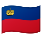 Flag: Liechtenstein as drawn by Google in Android 10.0