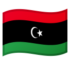 Flag: Libya as drawn by Google in Android 10.0