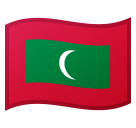 Flag: Maldives as drawn by Google in Android 10.0
