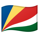 Flag: Seychelles as drawn by Google in Android 10.0