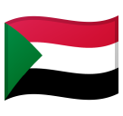 Flag: Sudan as drawn by Google in Android 10.0