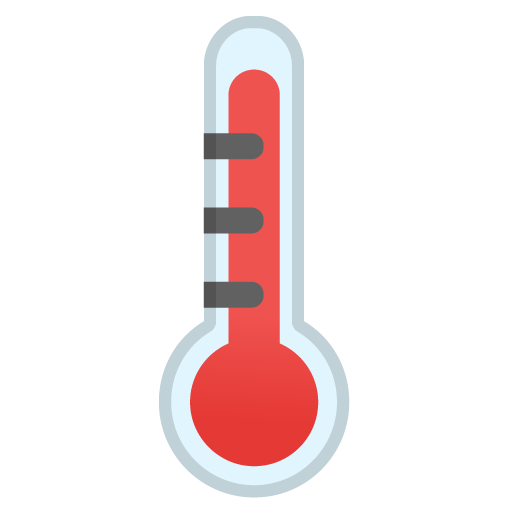 Thermometer as drawn by Google in Android 10.0