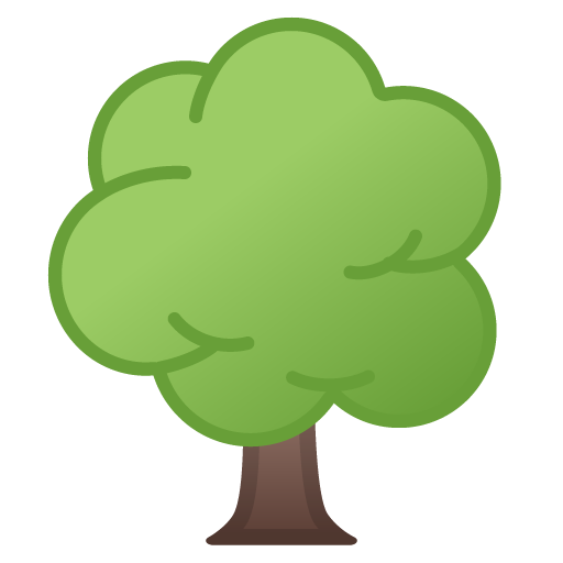 Deciduous Tree as drawn by Google in Android 10.0