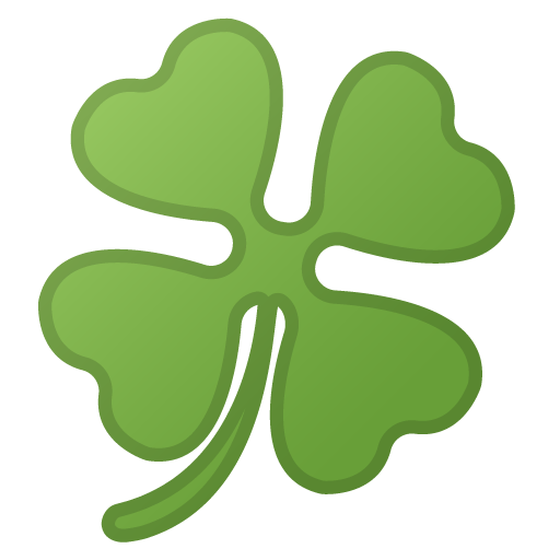 Four Leaf Clover as drawn by Google in Android 10.0