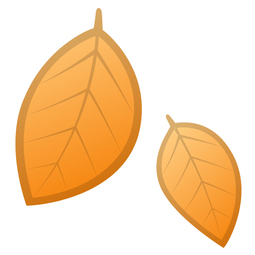 Fallen Leaf as drawn by Google in Android 10.0