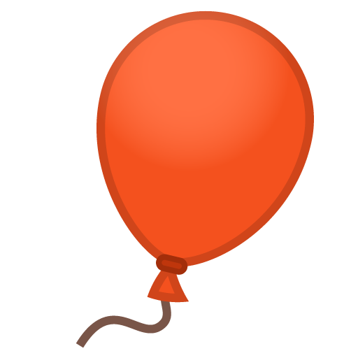 Balloon as drawn by Google in Android 10.0