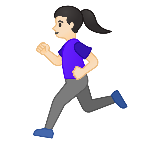 Woman Running: Light Skin Tone, the design in this release