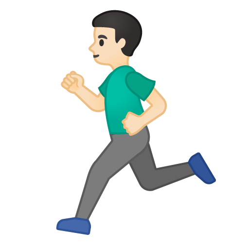Man Running: Light Skin Tone, the design in this release