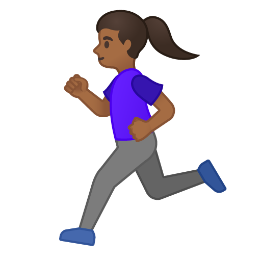 Woman Running: Medium-Dark Skin Tone, the design in this release