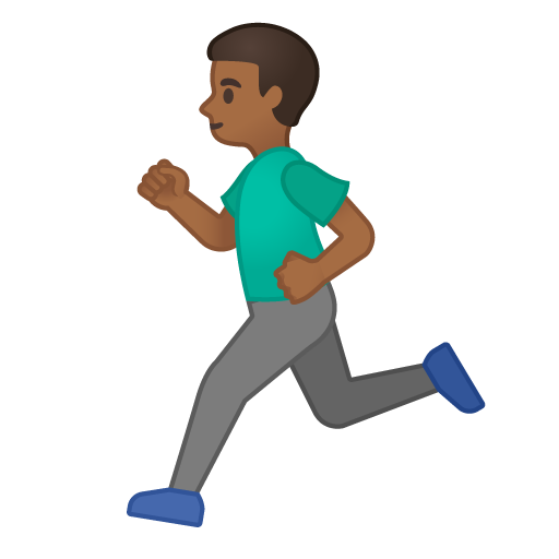 Man Running: Medium-Dark Skin Tone, the design in this release