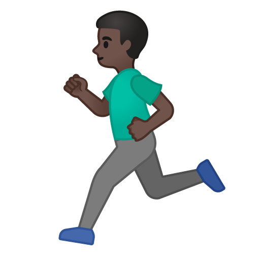 Man Running: Dark Skin Tone, the design in this release