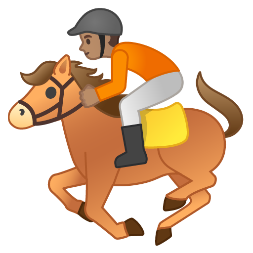 Horse Racing: Medium Skin Tone, the design in this release
