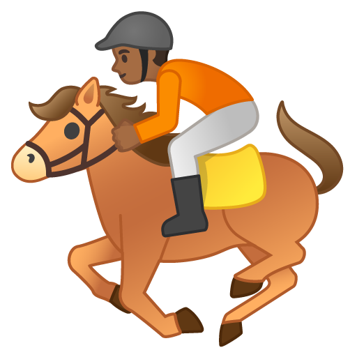 Horse Racing: Medium-Dark Skin Tone, the design in this release
