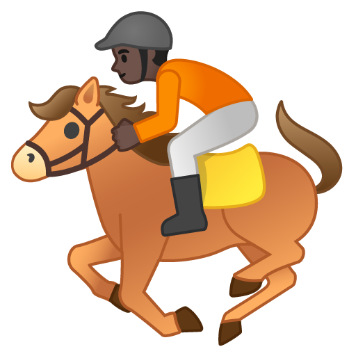 Horse Racing: Dark Skin Tone, the design in this release