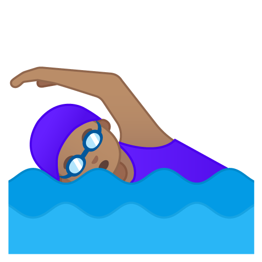 Woman Swimming: Medium Skin Tone, the design in this release