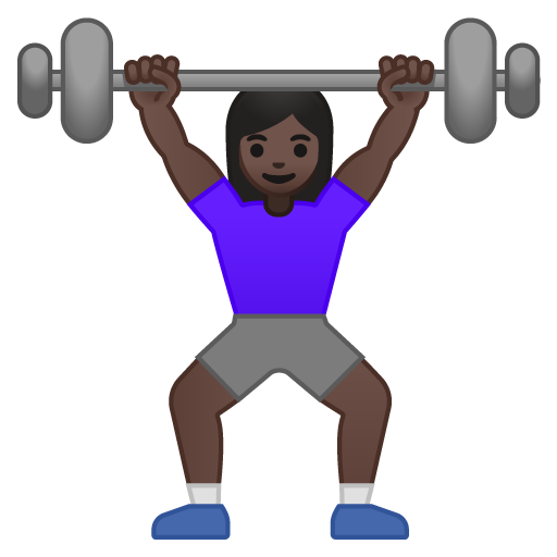 Woman Lifting Weights: Dark Skin Tone, the design in this release