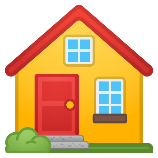 Haus as drawn by Google in Android 10.0