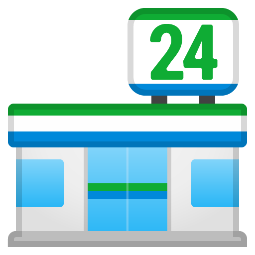 Convenience Store as drawn by Google in Android 10.0