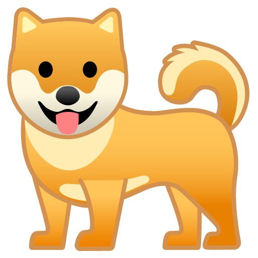 Dog as drawn by Google in Android 10.0