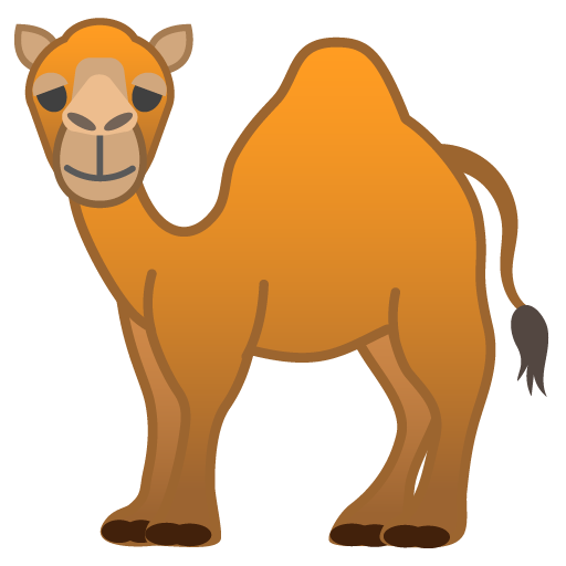 Camel as drawn by Google in Android 10.0