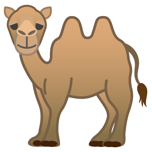 Two-Hump Camel as drawn by Google in Android 10.0