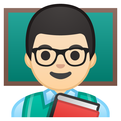 Man Teacher: Light Skin Tone, the design in this release