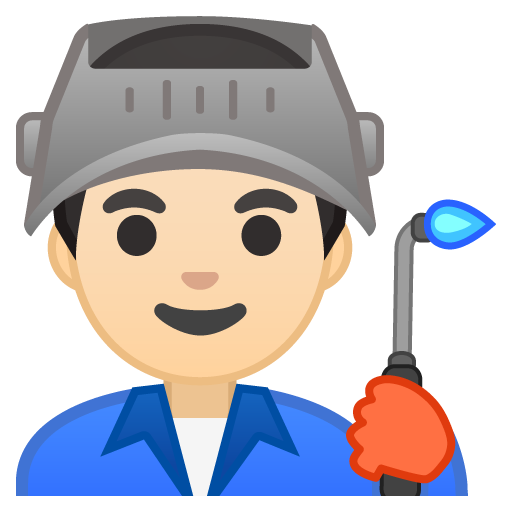 Man Factory Worker: Light Skin Tone, the design in this release
