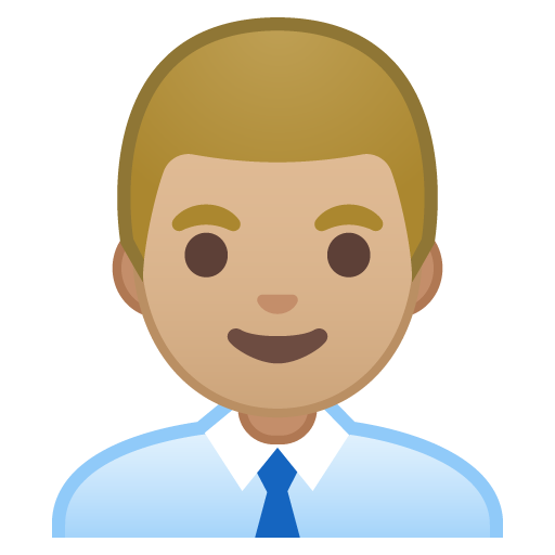 Man Office Worker: Medium-Light Skin Tone, the design in this release